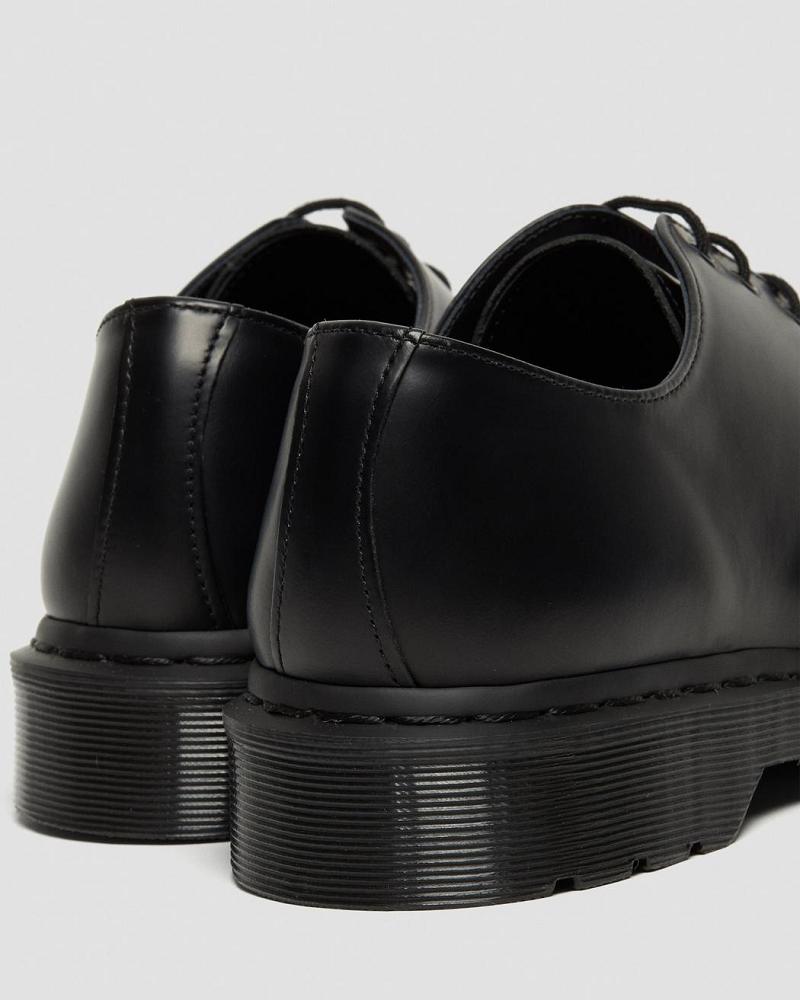 Black Women's Dr Martens 1461 Mono Smooth Leather Oxfords Shoes | CA 360JPQ